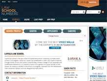 Tablet Screenshot of loyola.lawschoolnumbers.com