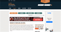 Desktop Screenshot of maryland.lawschoolnumbers.com