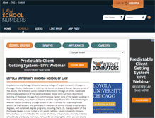 Tablet Screenshot of loyala-chicago.lawschoolnumbers.com