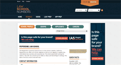 Desktop Screenshot of pepperdine.lawschoolnumbers.com