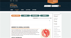 Desktop Screenshot of louisville.lawschoolnumbers.com