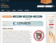 Tablet Screenshot of cornell.lawschoolnumbers.com