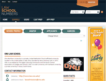 Tablet Screenshot of onu.lawschoolnumbers.com