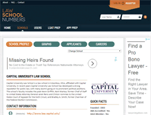 Tablet Screenshot of capital.lawschoolnumbers.com