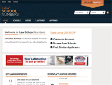 Tablet Screenshot of lawschoolnumbers.com