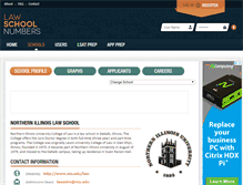 Tablet Screenshot of niu.lawschoolnumbers.com