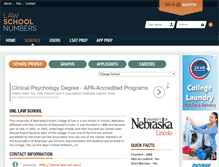 Tablet Screenshot of nebraska.lawschoolnumbers.com