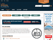 Tablet Screenshot of nyu.lawschoolnumbers.com