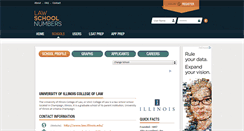 Desktop Screenshot of illinois.lawschoolnumbers.com