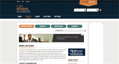 Desktop Screenshot of maine.lawschoolnumbers.com