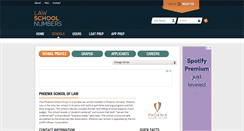Desktop Screenshot of phoenix.lawschoolnumbers.com