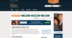 Desktop Screenshot of hamline.lawschoolnumbers.com