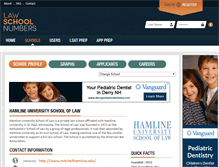 Tablet Screenshot of hamline.lawschoolnumbers.com