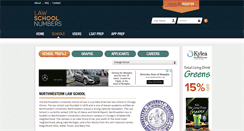Desktop Screenshot of northwestern.lawschoolnumbers.com
