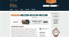 Desktop Screenshot of casewestern.lawschoolnumbers.com