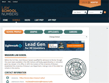 Tablet Screenshot of missouri.lawschoolnumbers.com