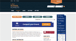 Desktop Screenshot of chapman.lawschoolnumbers.com