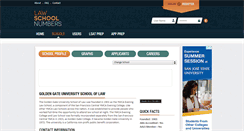 Desktop Screenshot of goldengate.lawschoolnumbers.com