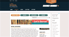Desktop Screenshot of depaul.lawschoolnumbers.com