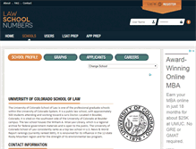 Tablet Screenshot of colorado.lawschoolnumbers.com