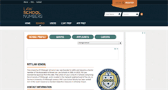 Desktop Screenshot of pitt.lawschoolnumbers.com