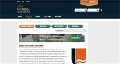 Desktop Screenshot of lewisandclark.lawschoolnumbers.com