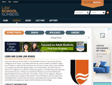 Tablet Screenshot of lewisandclark.lawschoolnumbers.com