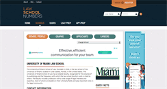 Desktop Screenshot of miami.lawschoolnumbers.com