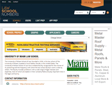 Tablet Screenshot of miami.lawschoolnumbers.com