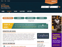 Tablet Screenshot of creighton.lawschoolnumbers.com